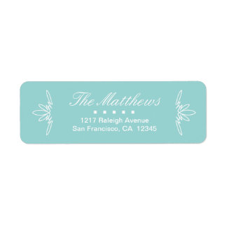 Timeless Charm Return Address Labels - Sky