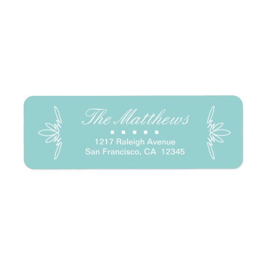 Timeless Charm Return Address Labels - Sky
