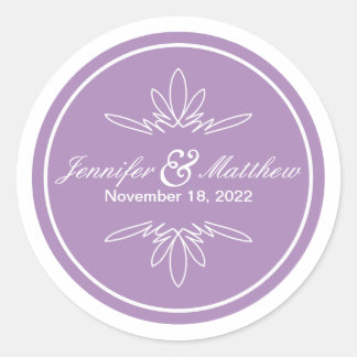 Timeless Charm Wedding Stickers - Orchid