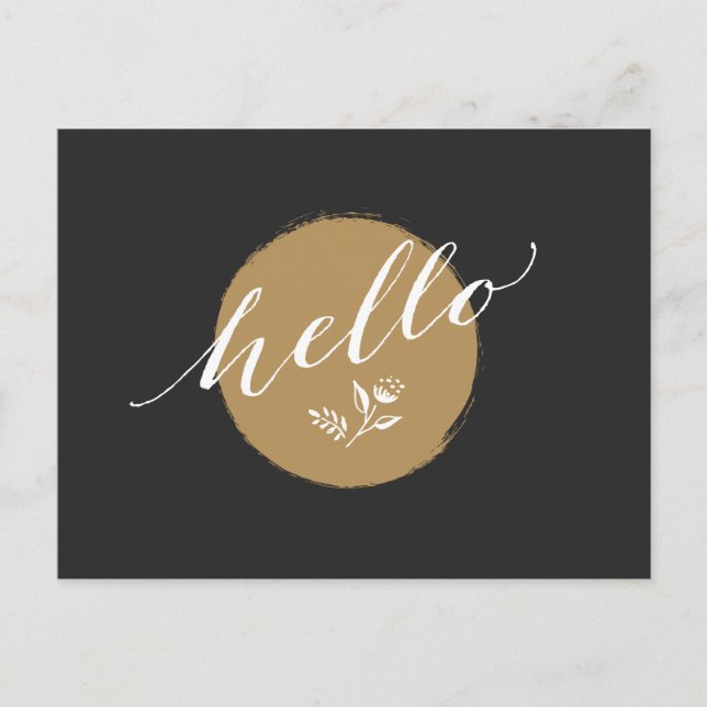 Timeless, charming way to say "Hello" Postcard (Front)