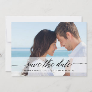 Timeless Chic Save the Date Photo Announcement