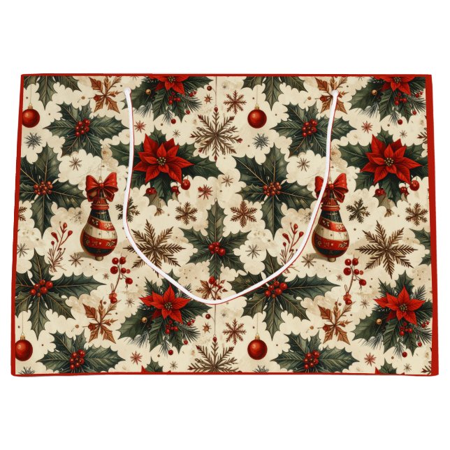 Timeless Christmas Large Gift Bag (Front)