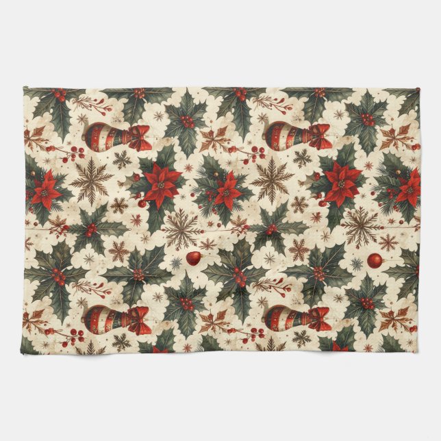 Timeless Christmas Tea Towel (Horizontal)