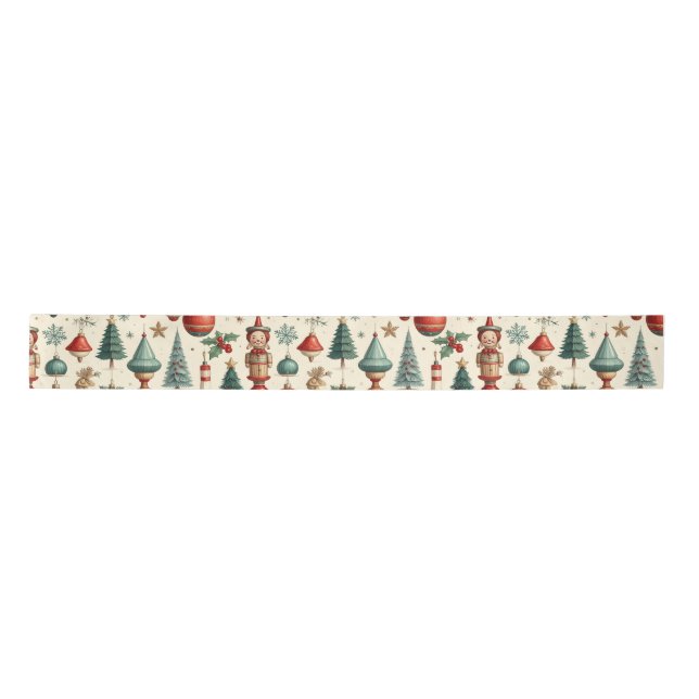 Timeless Christmas Toys Satin Ribbon (Front)