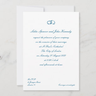Timeless Classic British Style Wedding Invitation