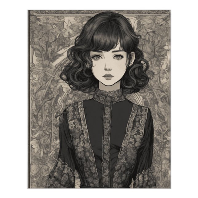 Timeless Collector's Edition Manga Artwork AI LBD Poster (Front)