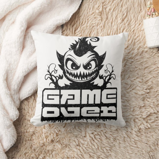 "Timeless Comfort,  Game Over The Classic Pillow" Cushion (Blanket)