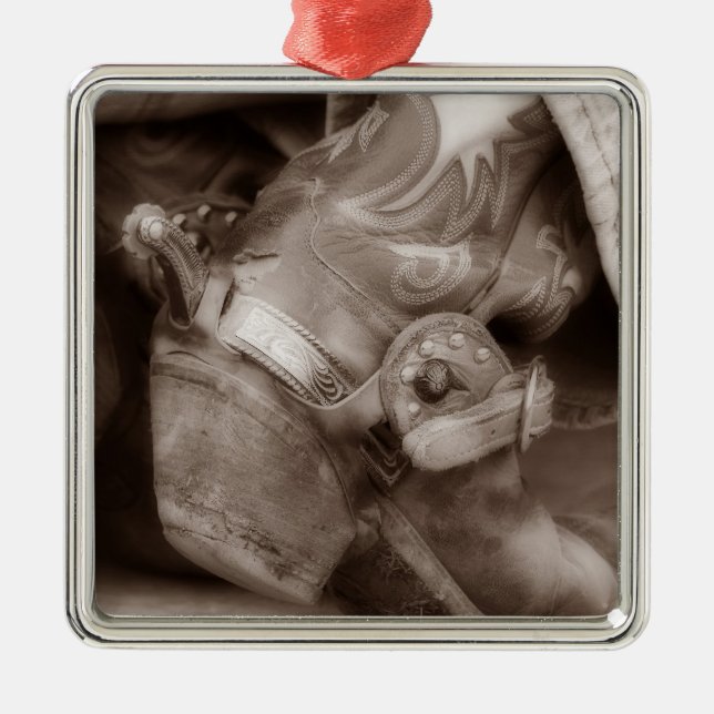 Timeless Cowboy Boot Christmas Ornament (Front)