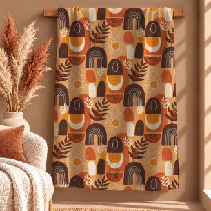 Timeless Dark Brown Terracotta Boho Blanket