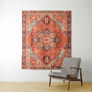 Timeless Echoes: Heritage Boho Oriental Moroccan Tapestry