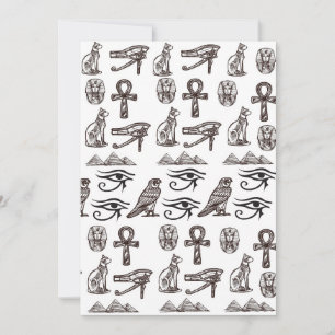 Timeless Egyptian Antiquities Digital Patterns Holiday Card