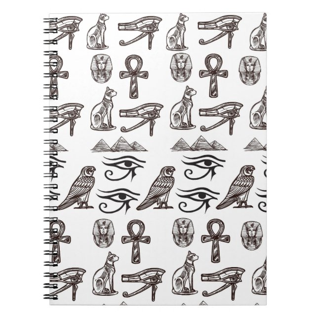Timeless Egyptian Antiquities Digital Patterns Notebook (Front)