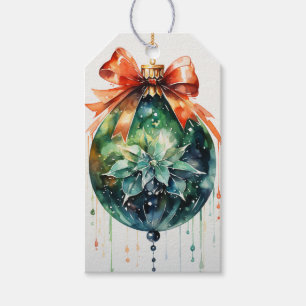 Timeless Elegance: A Fusion Red & Green Gift Tags