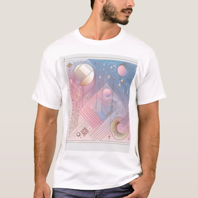 Timeless Elegance Abstract Design T-Shirt (Front)