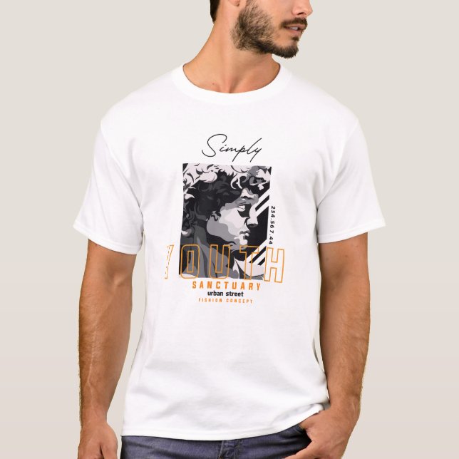Timeless Elegance: Ancient Greek Sculpture T-Shirt (Front)