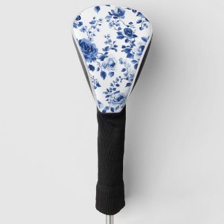Timeless Elegance- Blue Toile Golf Head Cover
