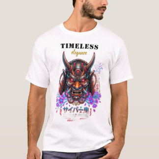 Timeless Elegance Cyber Oni Mask T-Shirt