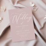 Timeless Elegance: Dusty Pink Blush Modern Wedding Invitation<br><div class="desc">Timeless Elegance: Dusty Pink Blush Modern Wedding Invitation

See matching collection in our Niche and Nest Store</div>