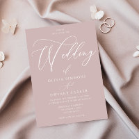 Timeless Elegance: Dusty Pink Blush Modern Wedding
