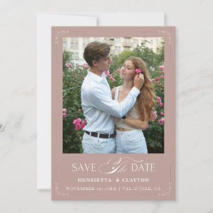 Timeless Elegance Dusty Rose  Save The Date