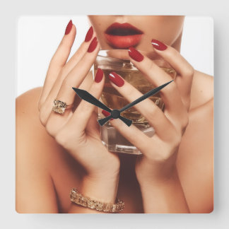 Timeless Elegance Home Decor  Square Wall Clock