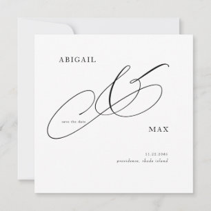 Timeless elegance Square Wedding Save the Date