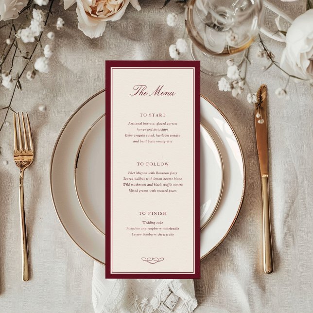 Timeless Elegance Wedding  Menu (Creator Uploaded)