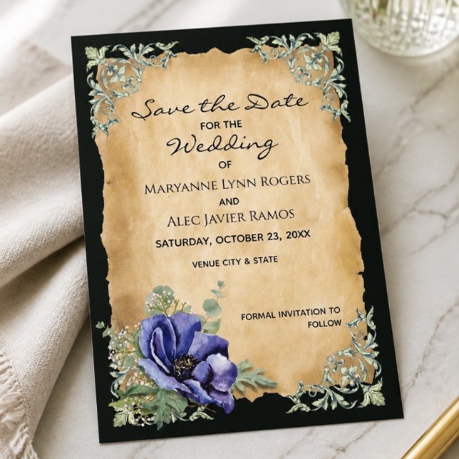 Timeless Elegance Wedding Save the Date Card (Creator Uploaded)