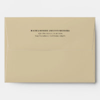 Timeless Elegant Beige Return Address