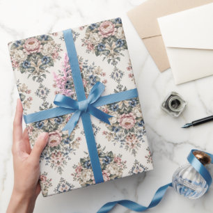 Timeless Elegant Botanical Medallions Wrapping Paper