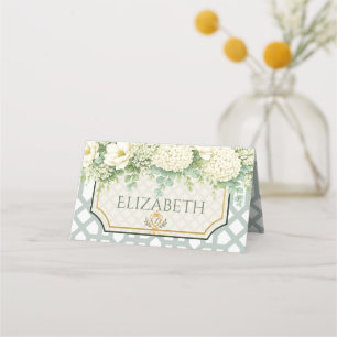Timeless Elegant Garden Party Place Card