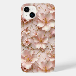 Timeless  Elegant Soft Pink Floral Pattern Case-Mate iPhone 14 Plus Case