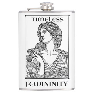 “Timeless Femininity”  Elegant Wrapped Flask