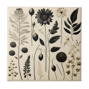 Timeless Floral Botanical Tile