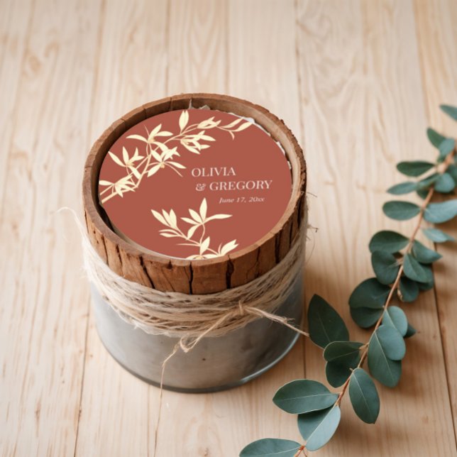 Timeless Floral Rustic Classic Round Sticker (Creator Uploaded)