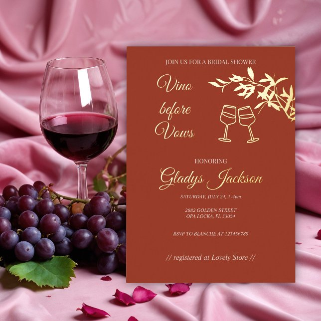 Timeless Floral Rustic Vino before Vows (Creator Uploaded)