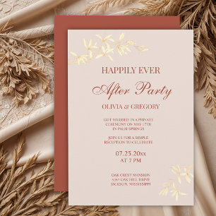 Timeless Floral Rustic  Wedding Invitation