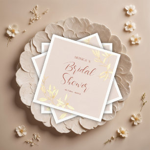 Timeless Floral Symphony Bridal Shower Napkin