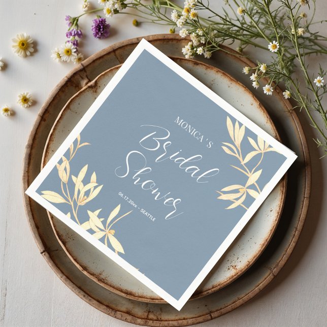 Timeless Floral Symphony Bridal Shower Napkin (Creator Uploaded)
