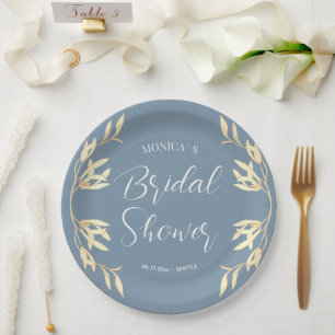 Timeless Floral Symphony Bridal Shower Paper Plate