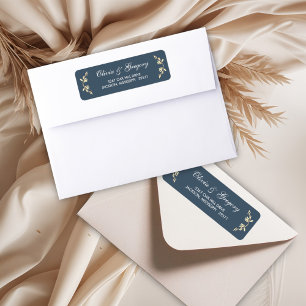 Timeless Floral Symphony in Blue Wedding