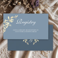 Timeless Floral Symphony in Blue Wedding Registry