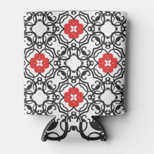 Timeless Floral Vintage: Seamless Classic Can Cooler