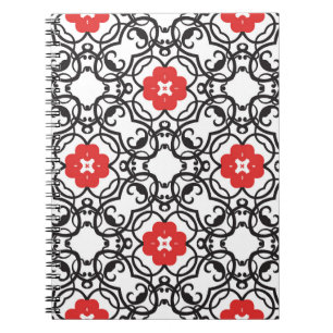 Timeless Floral Vintage: Seamless Classic Notebook