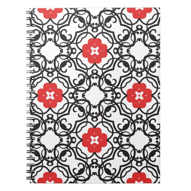 Timeless Floral Vintage: Seamless Classic Notebook (Front)