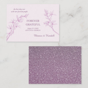 Timeless Flower Thank You Enclosure Card