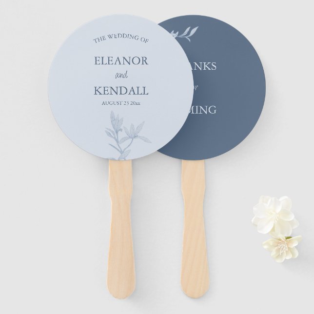 Timeless Flower Wedding  Hand Fan (Front and Back)