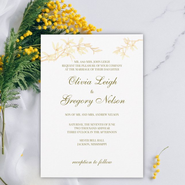 Timeless Flower Wedding Invitation (Creator Uploaded)