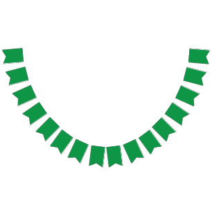 Timeless Forest Green   Clean Modern Aesthetic Bunting