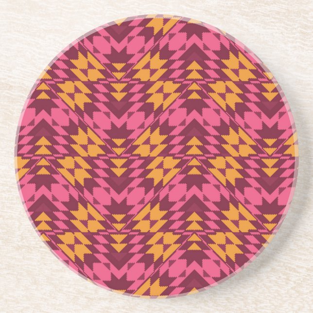 Timeless Geometric: Seamless Pattern Coaster (Front)